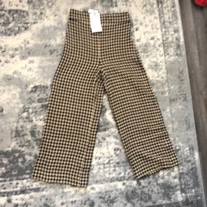 Zara wide leg cropped pants